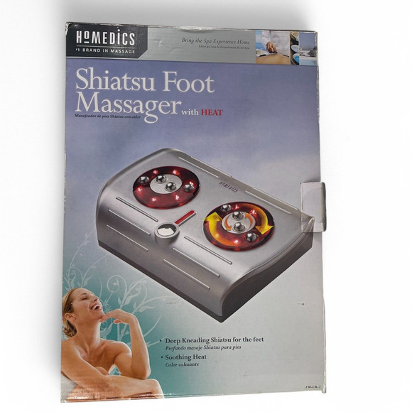 Homedics Shiatsu Foot Massager with Heat Deep Kneading for Feet Open Box FM-CR-2 - Picture 2 of 5
